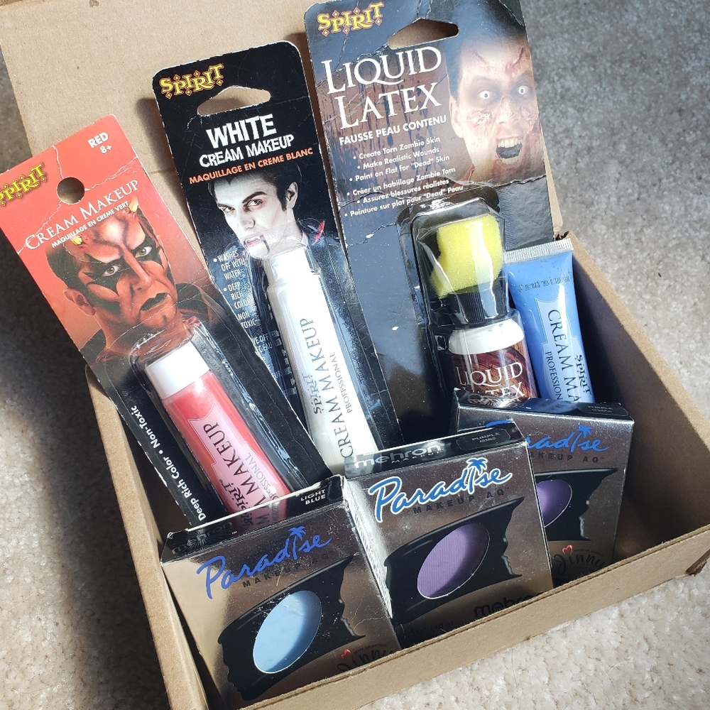 Lot- Costume Makeup or Face Paint with Liquid Latex